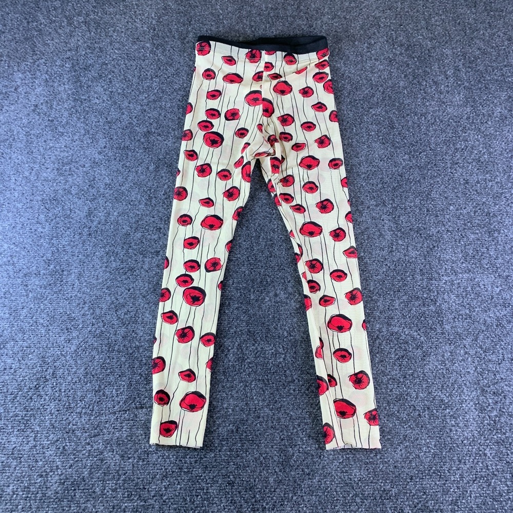 Little Creative Factory Tulle Legging Girls 12Y Ecru Red Flower Elastic Waist